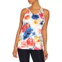 Women's Marika Twisted Open-Back Tank -Adidas shop 5014350 Ocean Wave Blurred