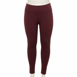 Plus Size FLX Affirmation High-Waisted Leggings -Adidas shop 5014686 Plum Pie