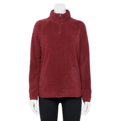 Women's Tek Gear® Microfleece Quarter-Zip Pullover -Adidas shop 5015188 Chilled Wine