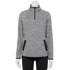 Women's Tek Gear® Microfleece Quarter-Zip Pullover -Adidas shop 5015188 Gray