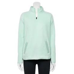 Women's Tek Gear® Microfleece Quarter-Zip Pullover -Adidas shop 5015188 Post It Green
