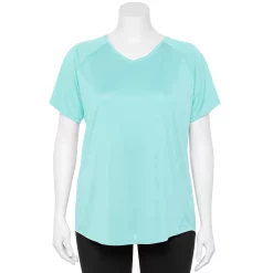 Plus Size Tek Gear® Performance Core V-Neck Tee 21 Plus Size Tek Gear® Performance Core V-Neck Tee -Adidas shop 5016444 Aqua Crystal