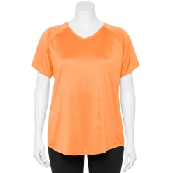Plus Size Tek Gear® Performance Core V-Neck Tee 17 Plus Size Tek Gear® Performance Core V-Neck Tee -Adidas shop 5016444 Pomelo Orange