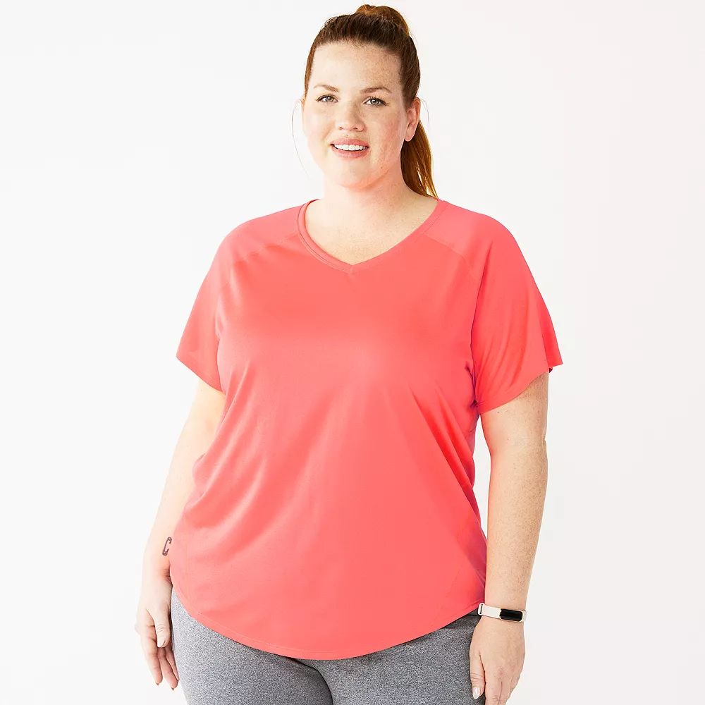 Plus Size Tek Gear® Performance Core V-Neck Tee 10 Plus Size Tek Gear® Performance Core V-Neck Tee - Image 8