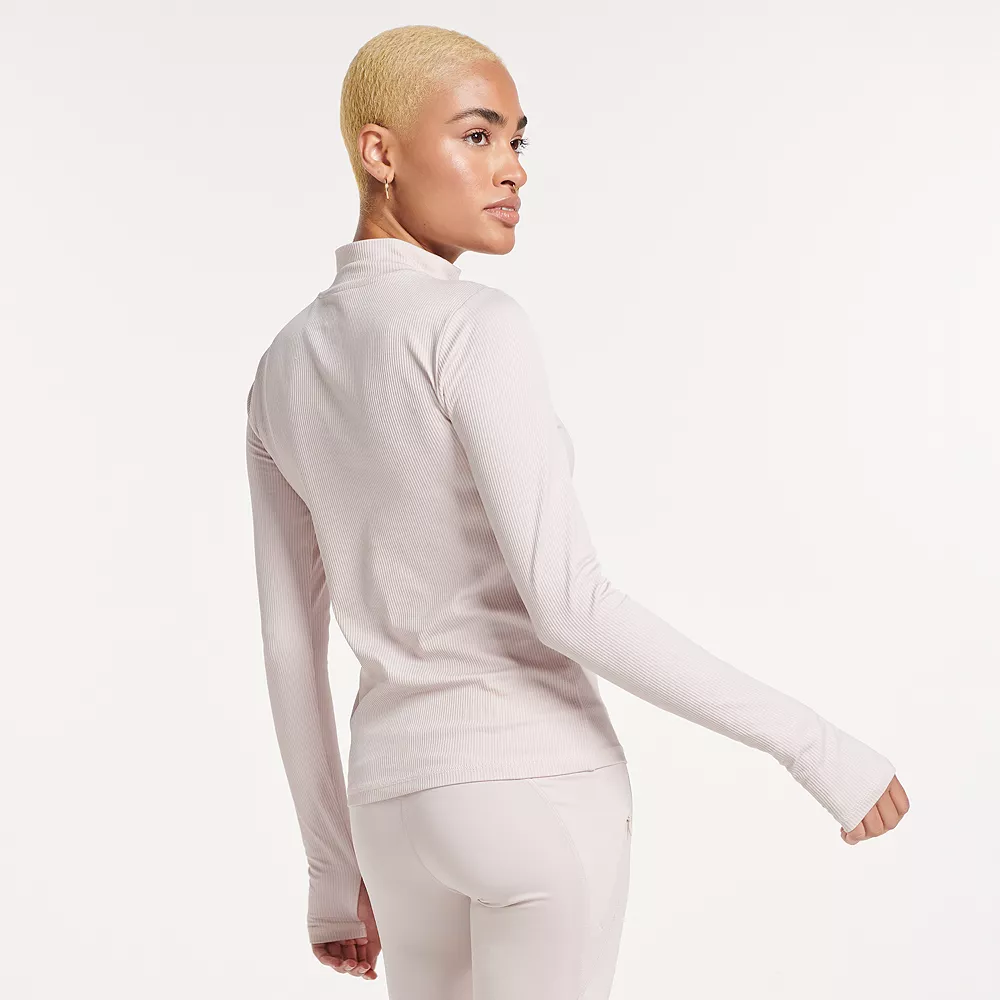 Women's FLX Balance Ribbed Quarter-Zip Mockneck Top 11 Women's FLX Balance Ribbed Quarter-Zip Mockneck Top - Image 9