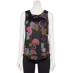 Women's Tek Gear® Core Crewneck Tank -Adidas shop 5019963 Black Multi Print