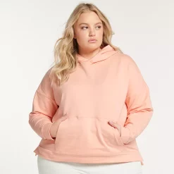 Plus Size FLX Embrace Popover Hoodie -Adidas shop 5028305 Boracay Peach
