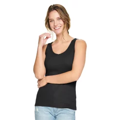 Women's Sonoma Goods For Life® Everyday Ribbed Tank -Adidas shop 5046234 Black