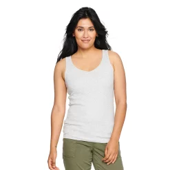 Women's Sonoma Goods For Life® Everyday Ribbed Tank -Adidas shop 5046234 Heather Gray