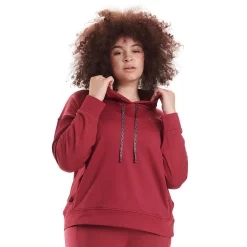 Plus Size Spalding Super Soft Fleece Hoodie 13 Plus Size Spalding Super Soft Fleece Hoodie -Adidas shop 5047165 Red Plum