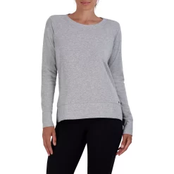 Women's Gaiam Ava Crewneck Sweatshirt -Adidas shop 5063139 Light Gray Heather