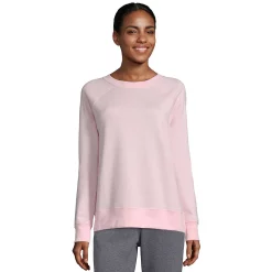 Women's Hanes® Luxe Collection Lightweight Fleece Sweatshirt -Adidas shop 5114285 Pale Pink