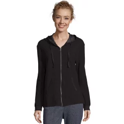 Women's Hanes® French Terry Zip-Up Hoodie -Adidas shop 5114290 Ebony