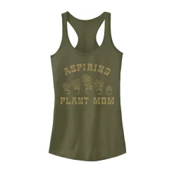 Juniors' Aspiring Plant Mom Graphic Tank