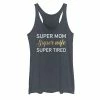 Juniors' Super Mom Wife Tired Graphic Tank