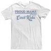 Juniors' Proud Mama Of A Few Cool Kids Retro Text Graphic Boyfriend Tee