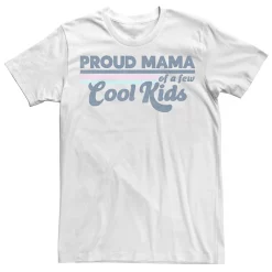 Juniors' Proud Mama Of A Few Cool Kids Retro Text Graphic Boyfriend Tee