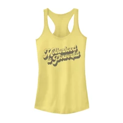 Juniors' Motherhood Is Powerful Retro Bubble Text Graphic Tank