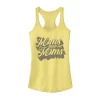 Juniors' Moms Support Moms Outlined Text Graphic Tank
