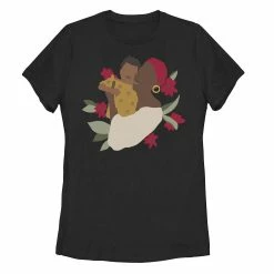 Juniors' Mother And Child Embrace Silhouette Graphic Tee