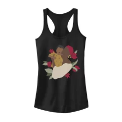 Juniors' Mother And Child Embrace Silhouette Graphic Tank