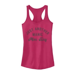 Juniors' Just Another Manic Mom Day Simple Text Graphic Tank