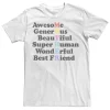 Juniors' Mother Attribute Word Stack Graphic Tee