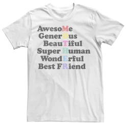 Juniors' Mother Attribute Word Stack Graphic Tee