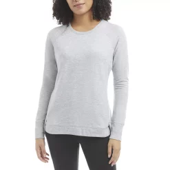 Women's Danskin Tulip-Hem Pullover -Adidas shop 5117791 Light Gray Heather