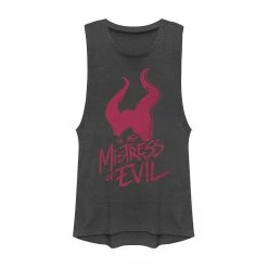 Disney's Maleficent Juniors' Mistress Of Evil Maleficent Stamp Muscle Tank