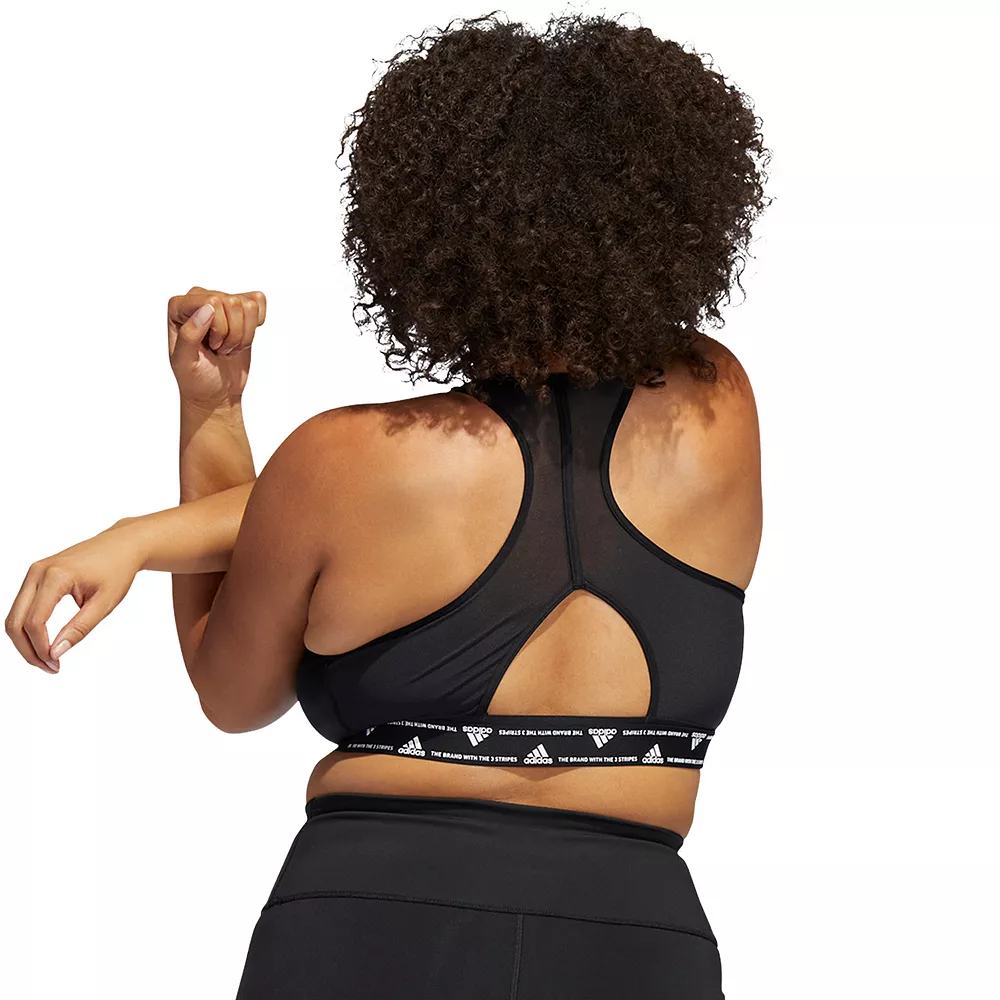 Plus Size adidas Powerreact Training Medium-Support Sports Bra 11 Plus Size adidas Powerreact Training Medium-Support Sports Bra - Image 9
