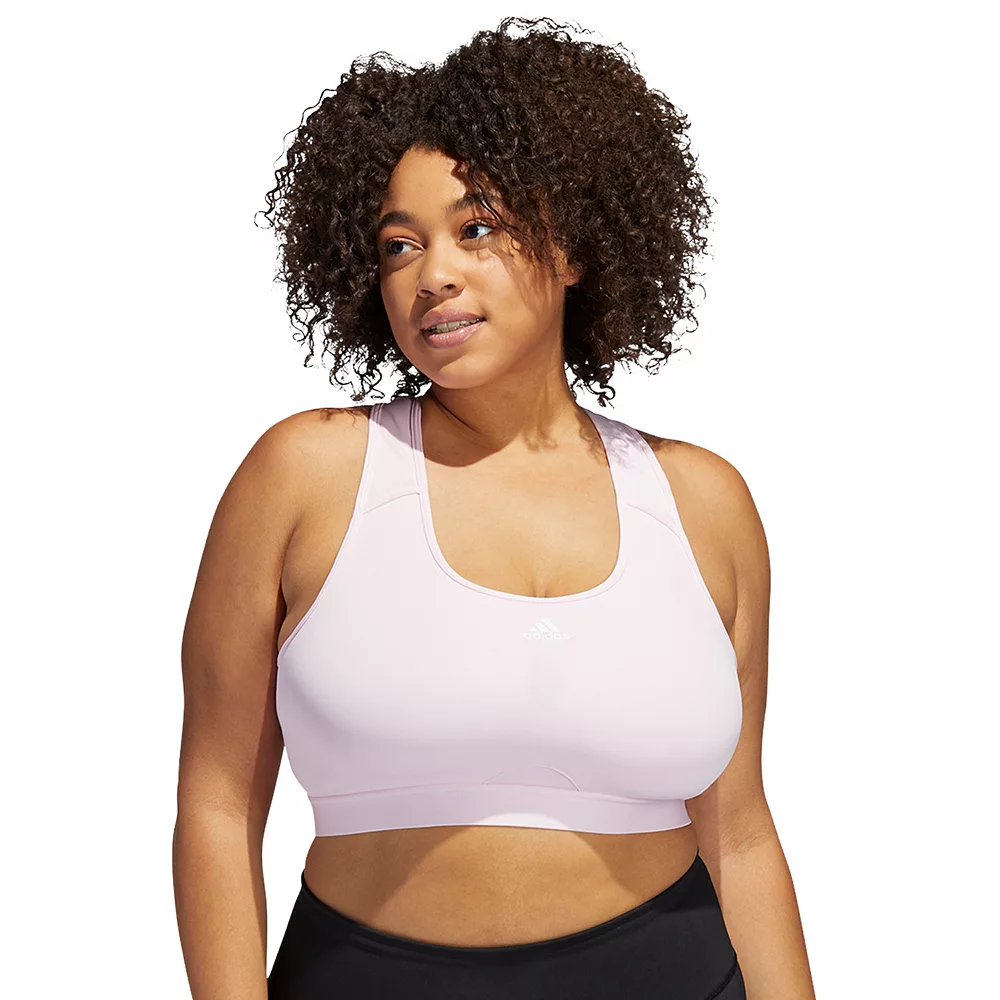 Plus Size adidas Powerreact Training Medium-Support Sports Bra 4 Plus Size adidas Powerreact Training Medium-Support Sports Bra - Image 2