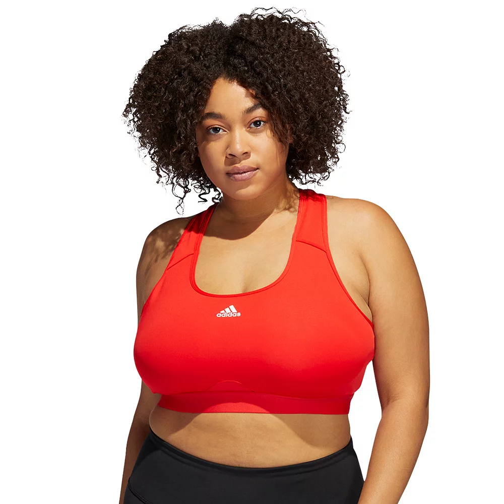 Plus Size adidas Powerreact Training Medium-Support Sports Bra 5 Plus Size adidas Powerreact Training Medium-Support Sports Bra - Image 3