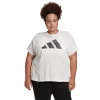 Plus Size adidas Winners Graphic Tee -Adidas shop 5127697 White Melange