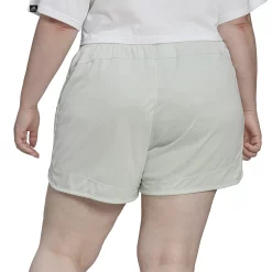 Plus Size adidas Pacer 3-Stripes Knit Shorts -Adidas shop 5127748 ALT