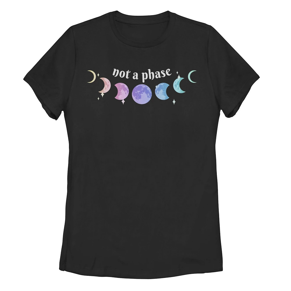 Junior's Nots a Phase Moon Phases Tee 3 Junior's Nots a Phase Moon Phases Tee