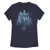 Juniors' Justice League Blue Hue Group Cast Portrait Graphic Tee -Adidas shop 5136025