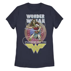 Juniors' DC Fandome Wonder Woman Stands Up For You Graphic Tee