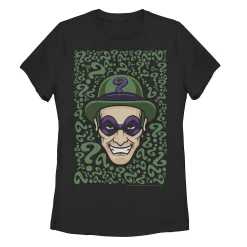 Juniors' DC Fandome Batman The Riddler Poster Graphic Tee