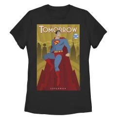 Juniors' DC Fandome Superman The Man Of Tomorrow Poster Graphic Tee