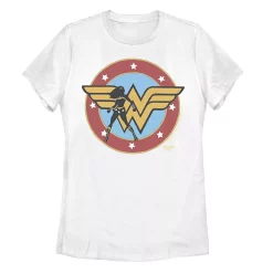 Juniors' DC Fandome Wonder Woman Silhouette Logo Graphic Tee
