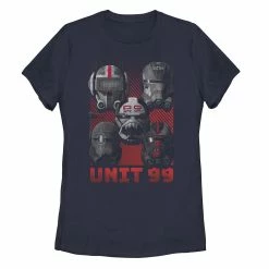 Juniors' Star Wars: The Bad Batch Unit 99 Group Shot Helmets Tee