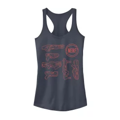 Juniors' Nerf Blasters Outlines Tank Top
