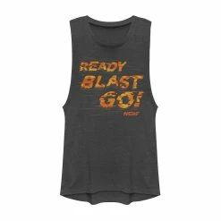 Juniors' Nerf "Ready, Blast, Go!" Text Muscle Tank Top