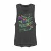 Juniors' Nerf Glitch Logo Stack Muscle Tank Top -Adidas shop 5138247