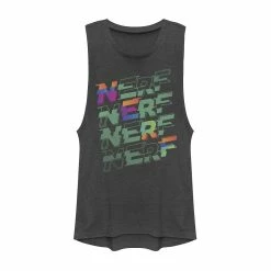 Juniors' Nerf Glitch Logo Stack Muscle Tank Top