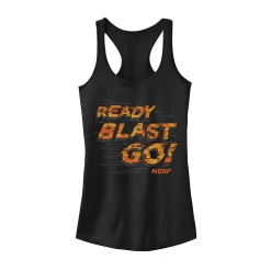 Juniors' Nerf "Ready, Blast, Go!" Text Tank Top