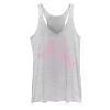 Juniors' Trendy Pink Skateboarding Skeletons Tank Top