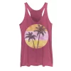 Juniors' Palm Trees Striped Colorful Background Tank Top -Adidas shop 5139552