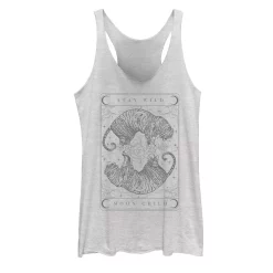 Juniors' Trendy Tiger Stay Wild Moon Child Tank Top